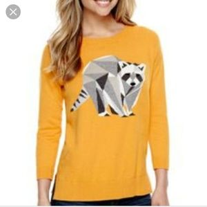 Geometric Racoon Sweater